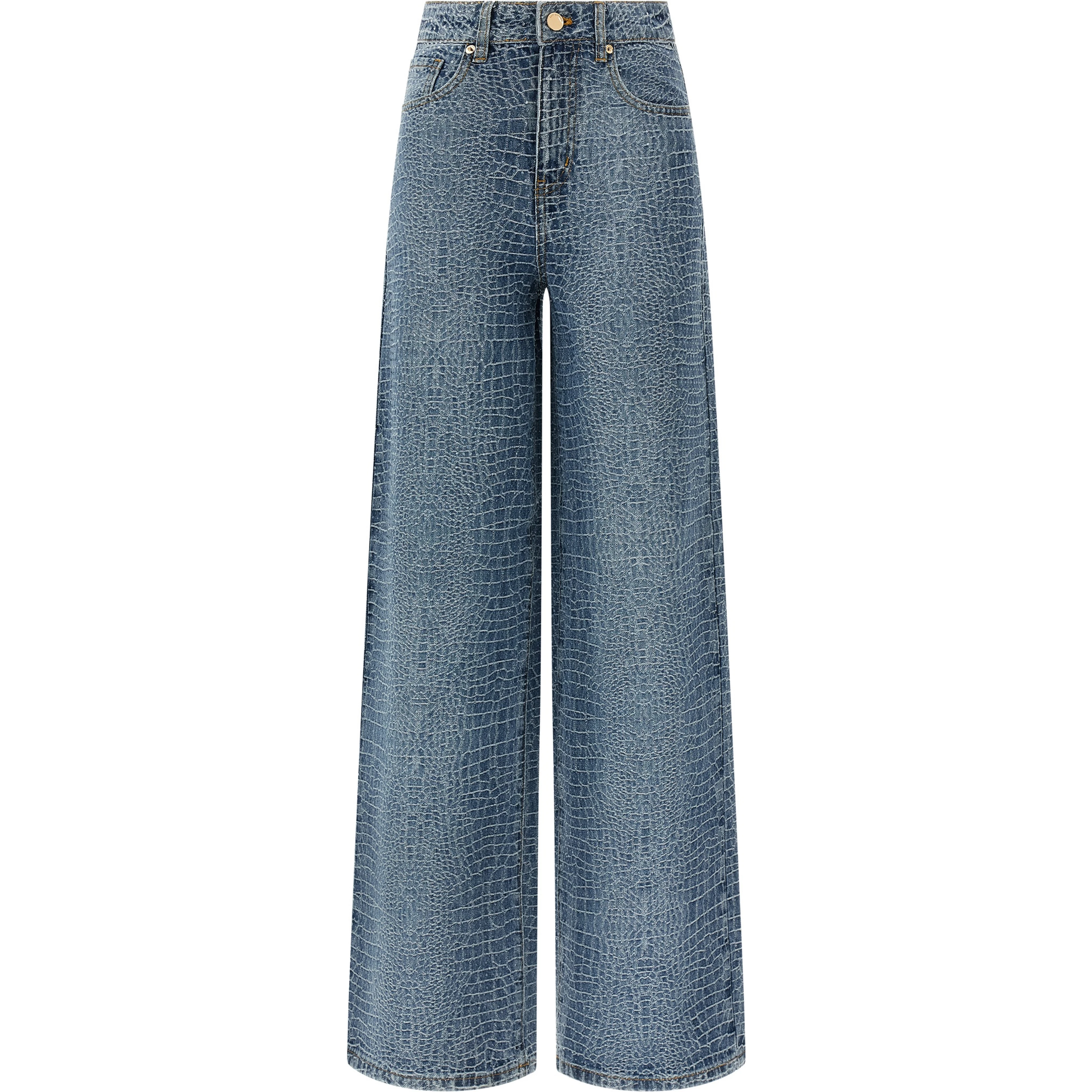 Blue Cotton Jeans Denim