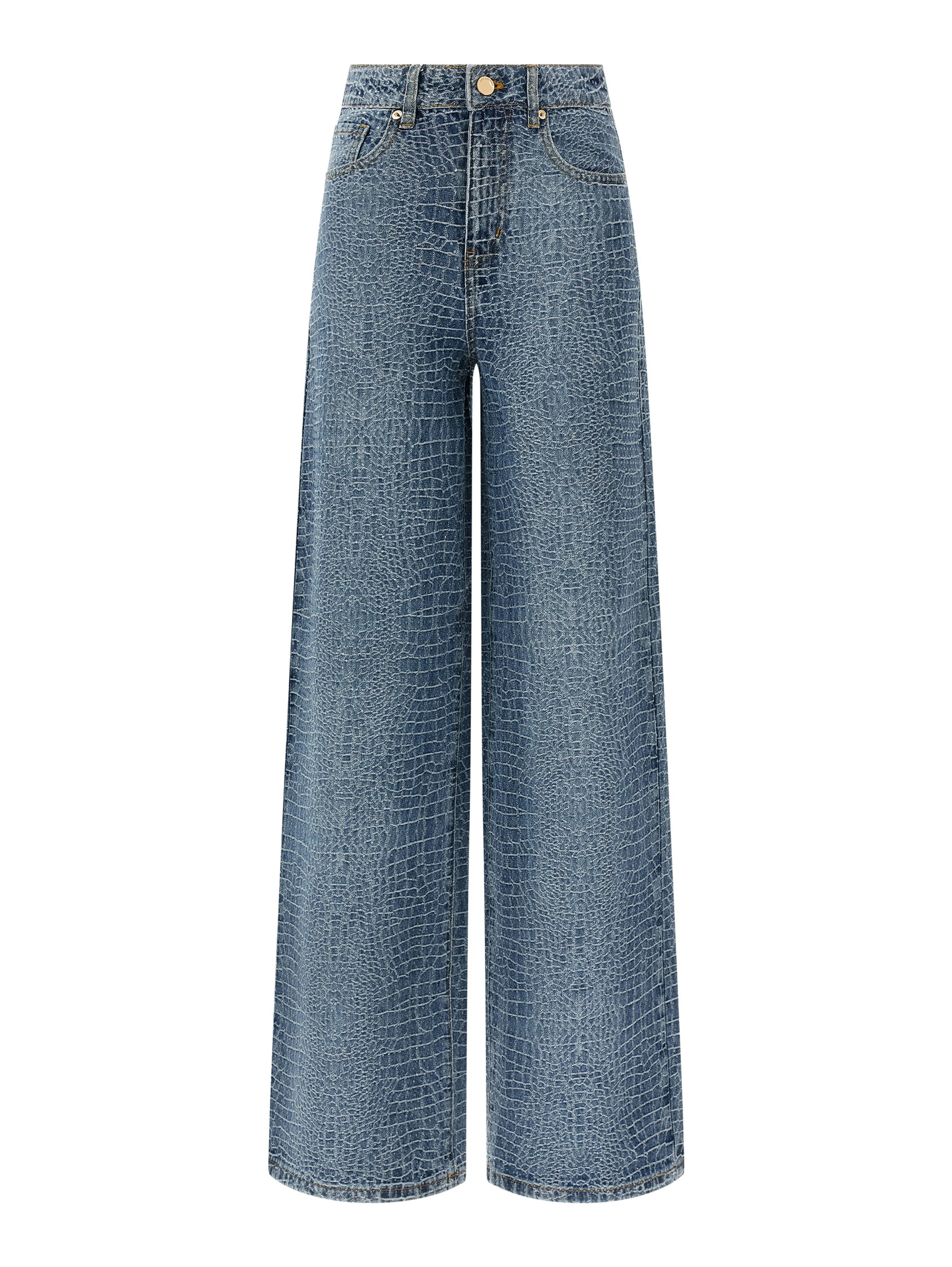 Blue Cotton Jeans Denim