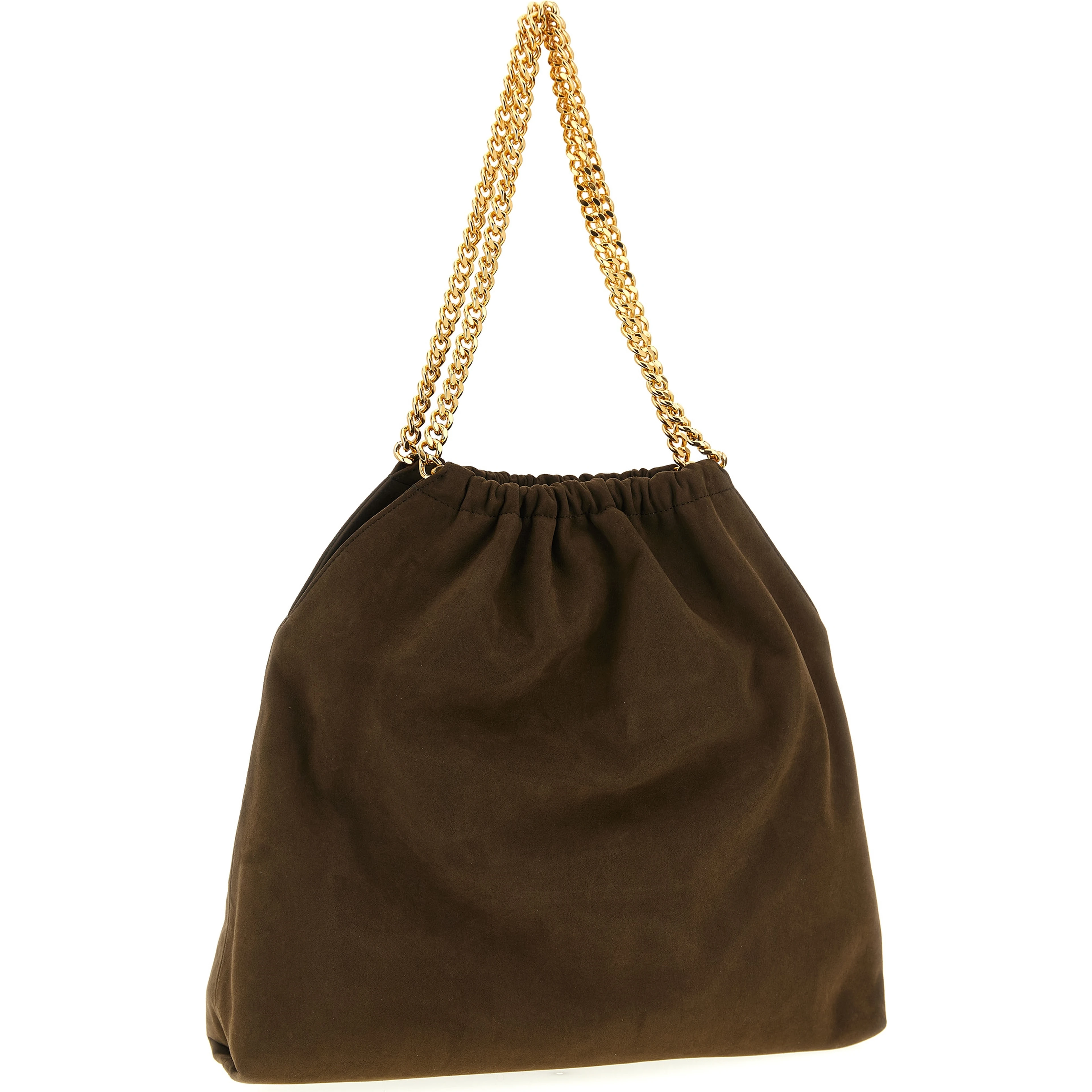 Brown Polyester Shoulder Bag