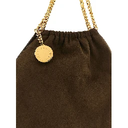 Brown Polyester Shoulder Bag