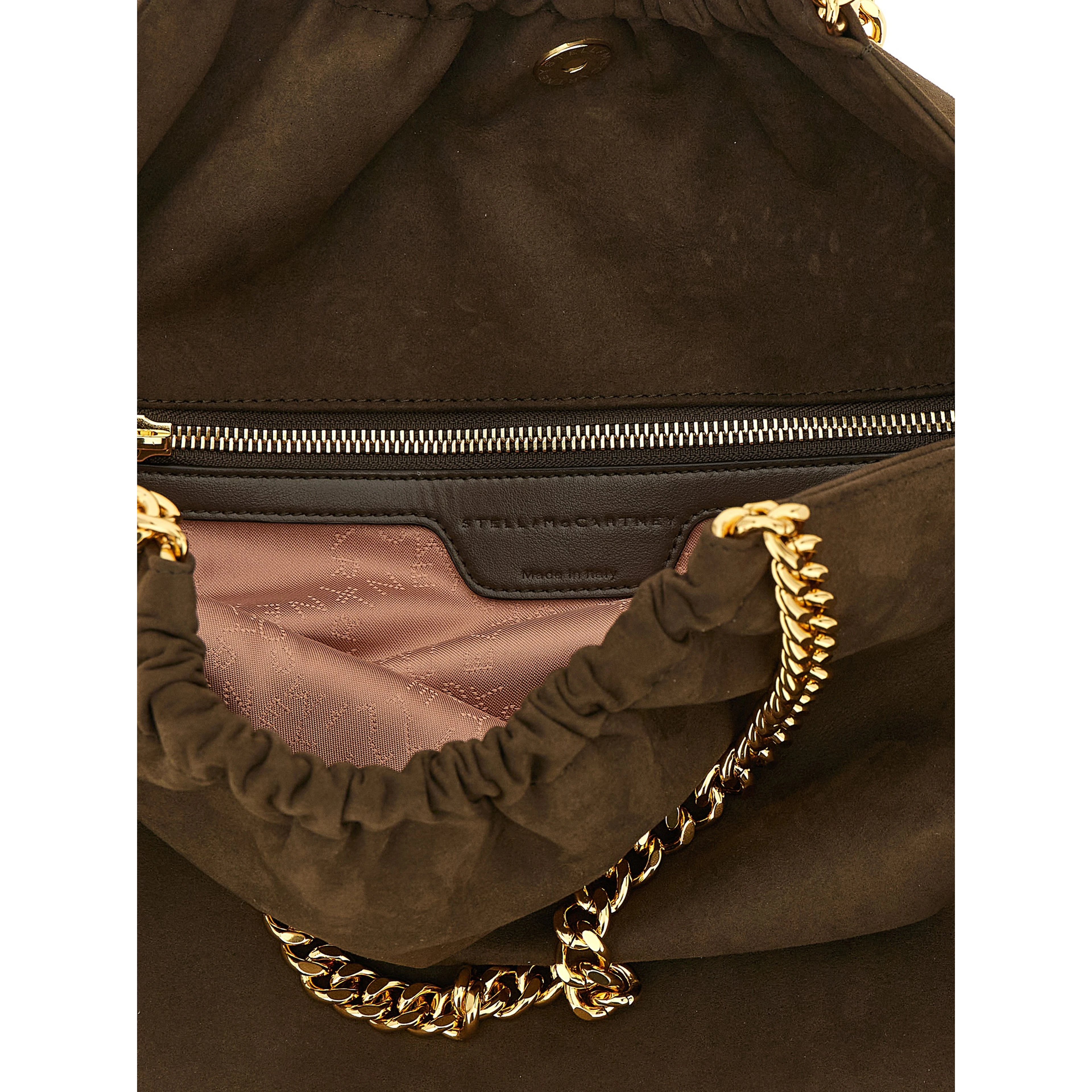 Brown Polyester Shoulder Bag