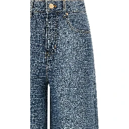 Blue Cotton Jeans Denim