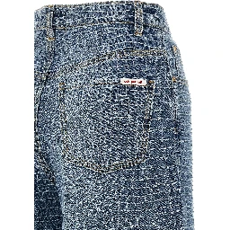 Blue Cotton Jeans Denim