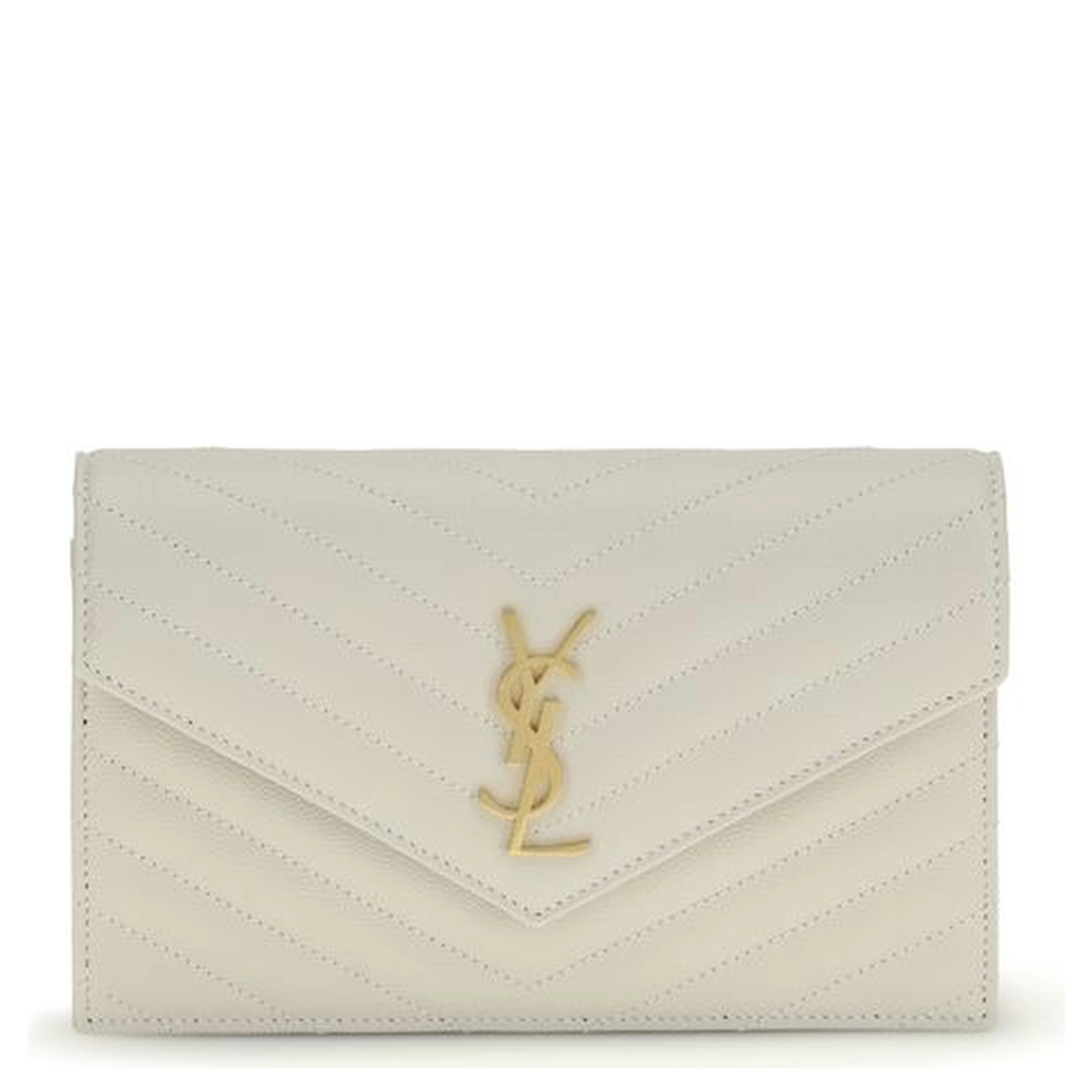 Beige Calf Leather Bos Taurus Wallet