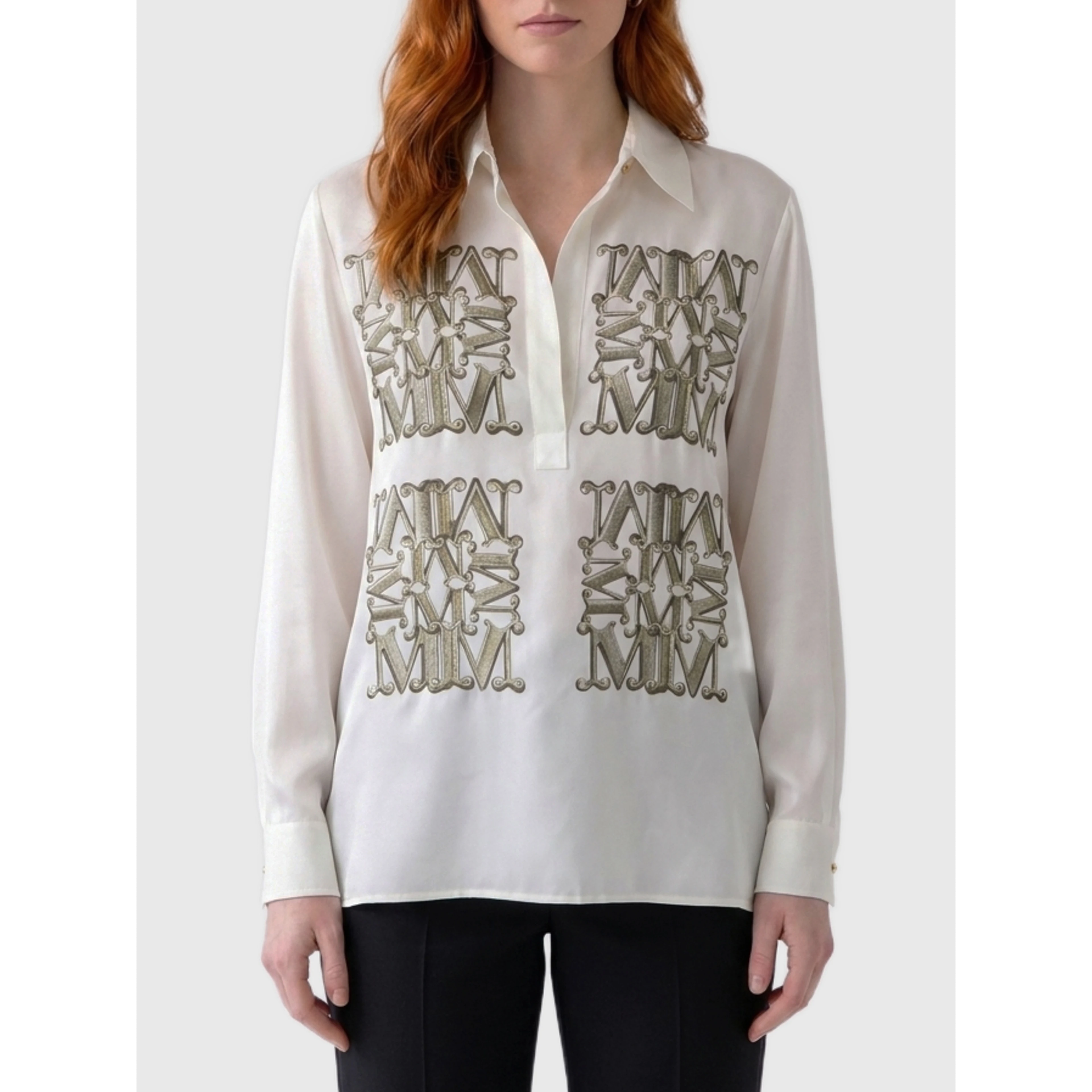 Printed silk Filtro shirt