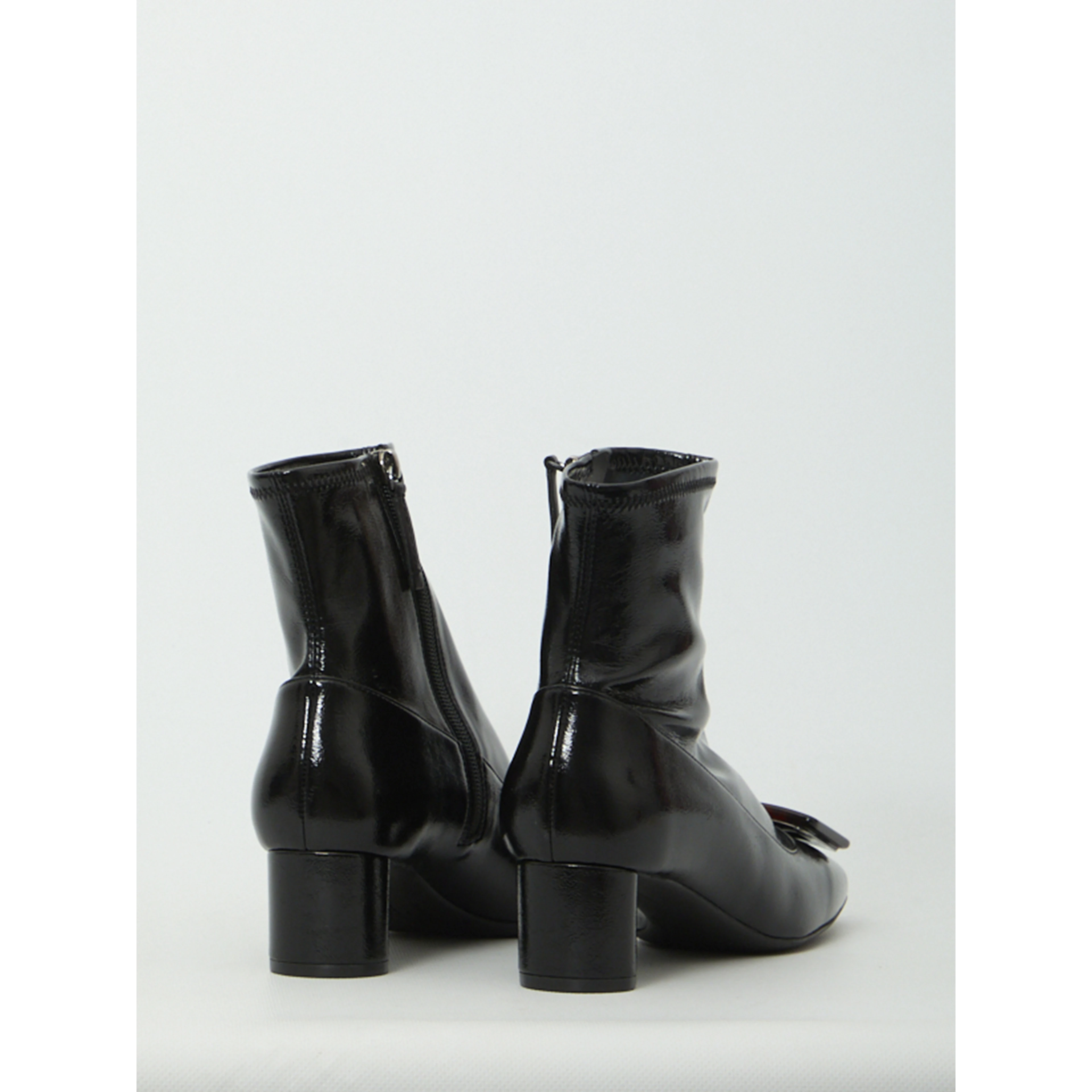 Roundy Turtle Stretch ankle boots