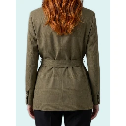 Peaked lapel dressing gown jacket