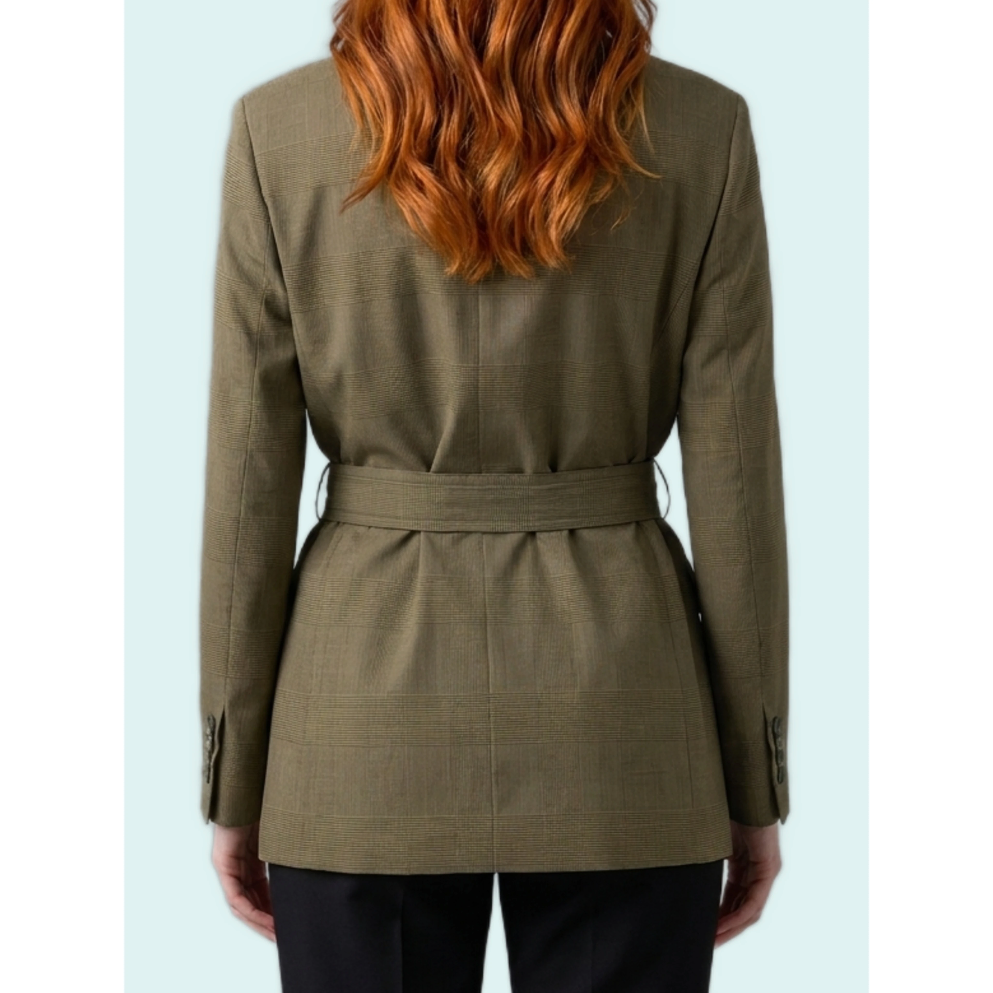 Peaked lapel dressing gown jacket