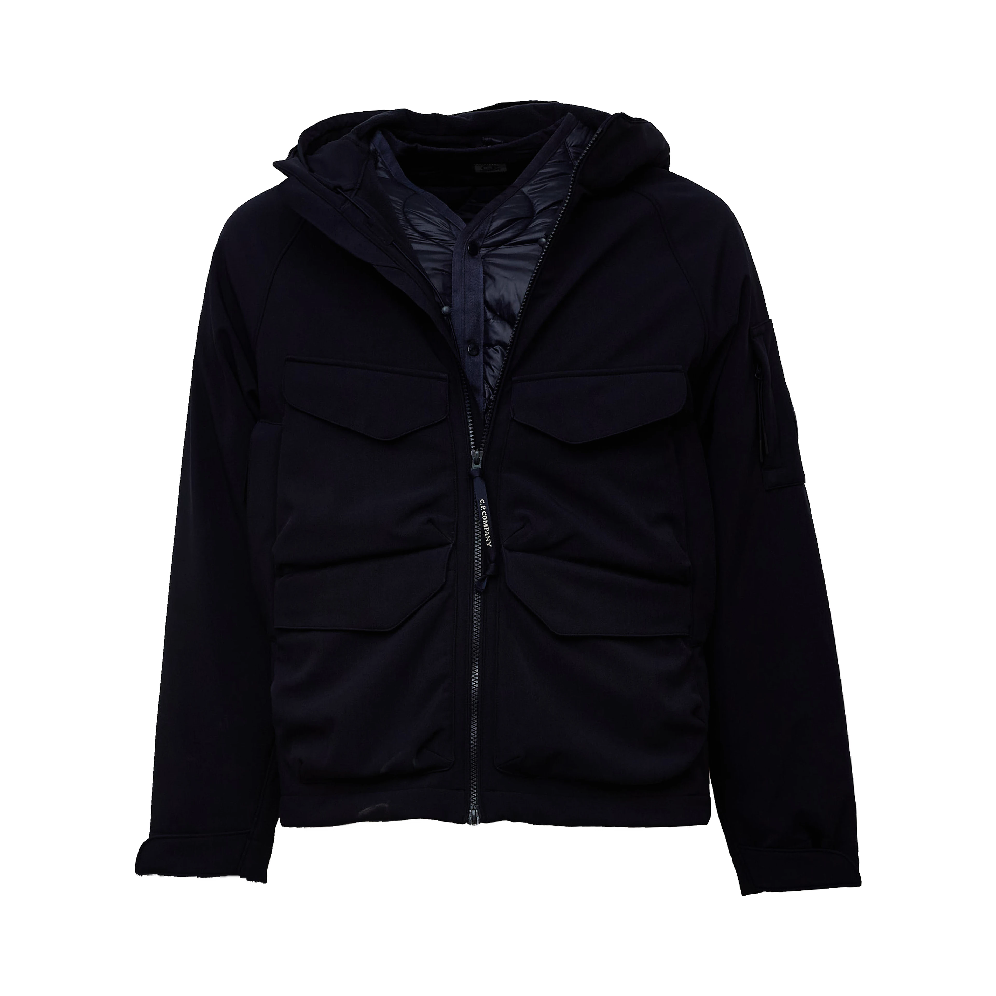 C.P. Shell-R Padded Hooded Lens Jacket