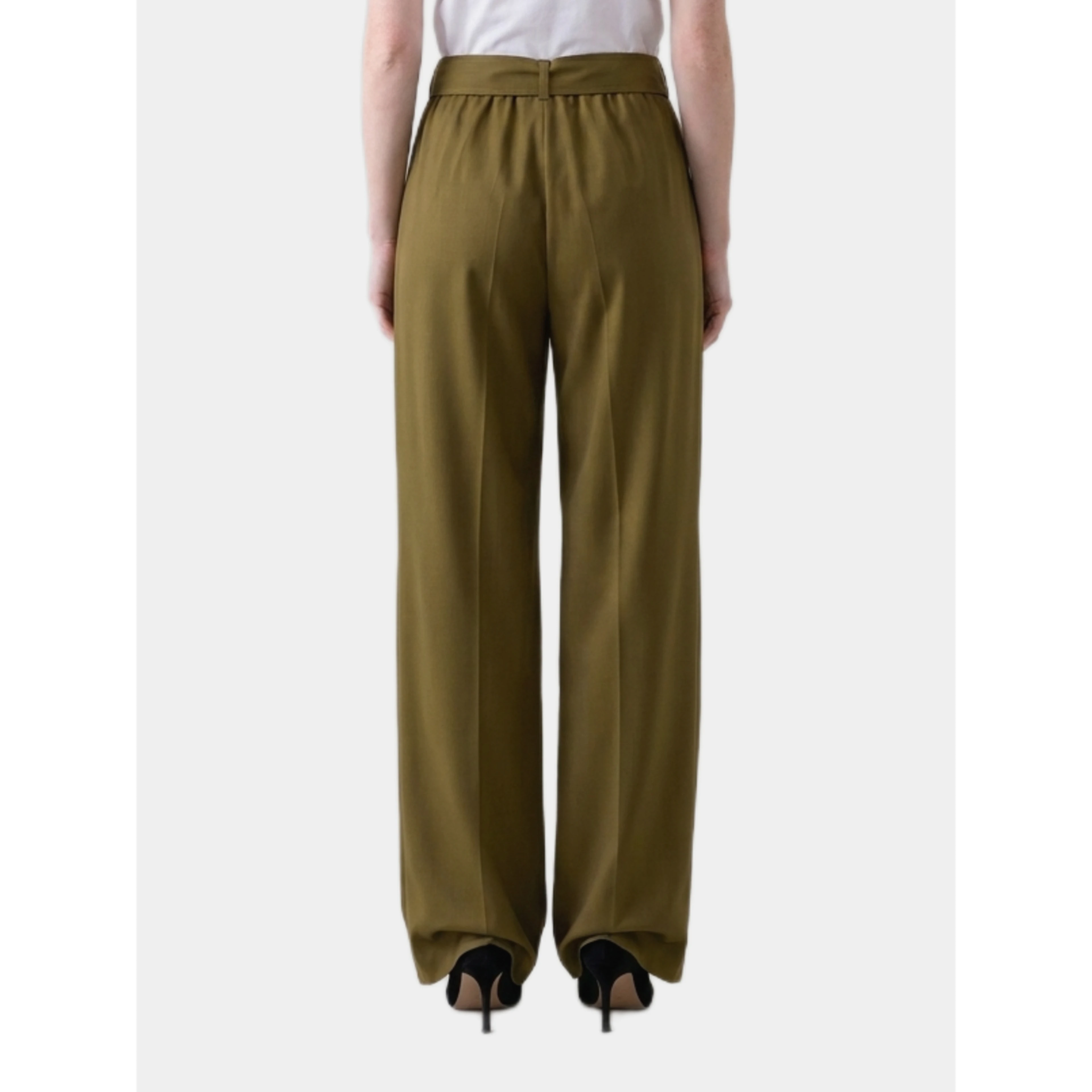 Editto wool trousers with belt