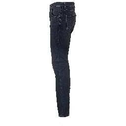 Jeans Breakbeat Zip Black Cotton Denim