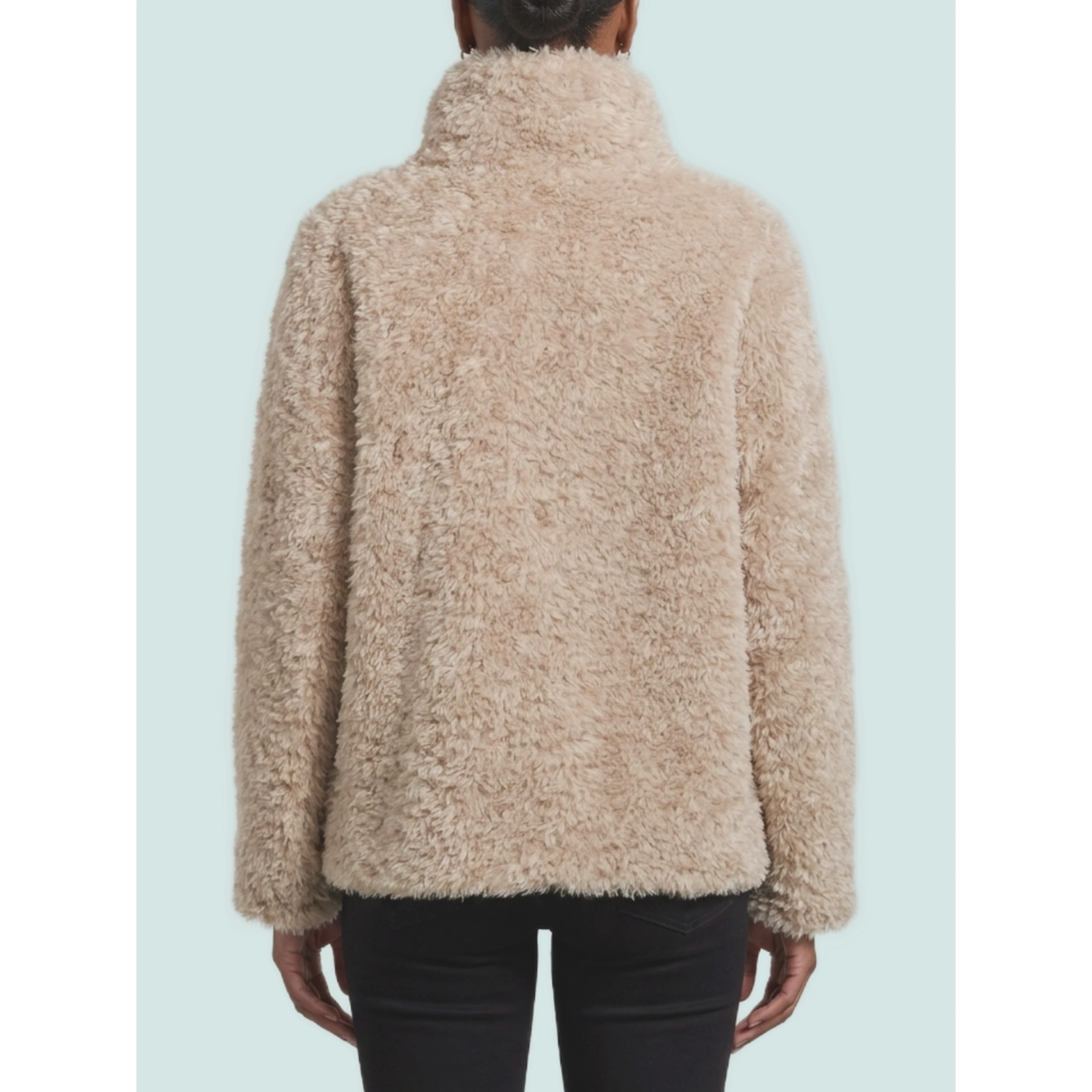 Short faux fur coat
