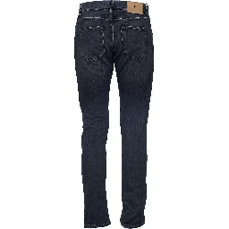 Jeans Breakbeat Zip Black Cotton Denim