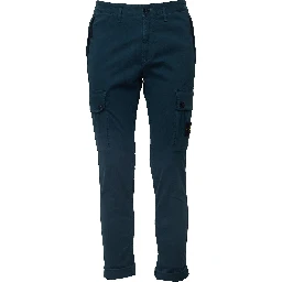 Pantaloni Cargo Stretch Organic Broken Twill Cotton Old Effect