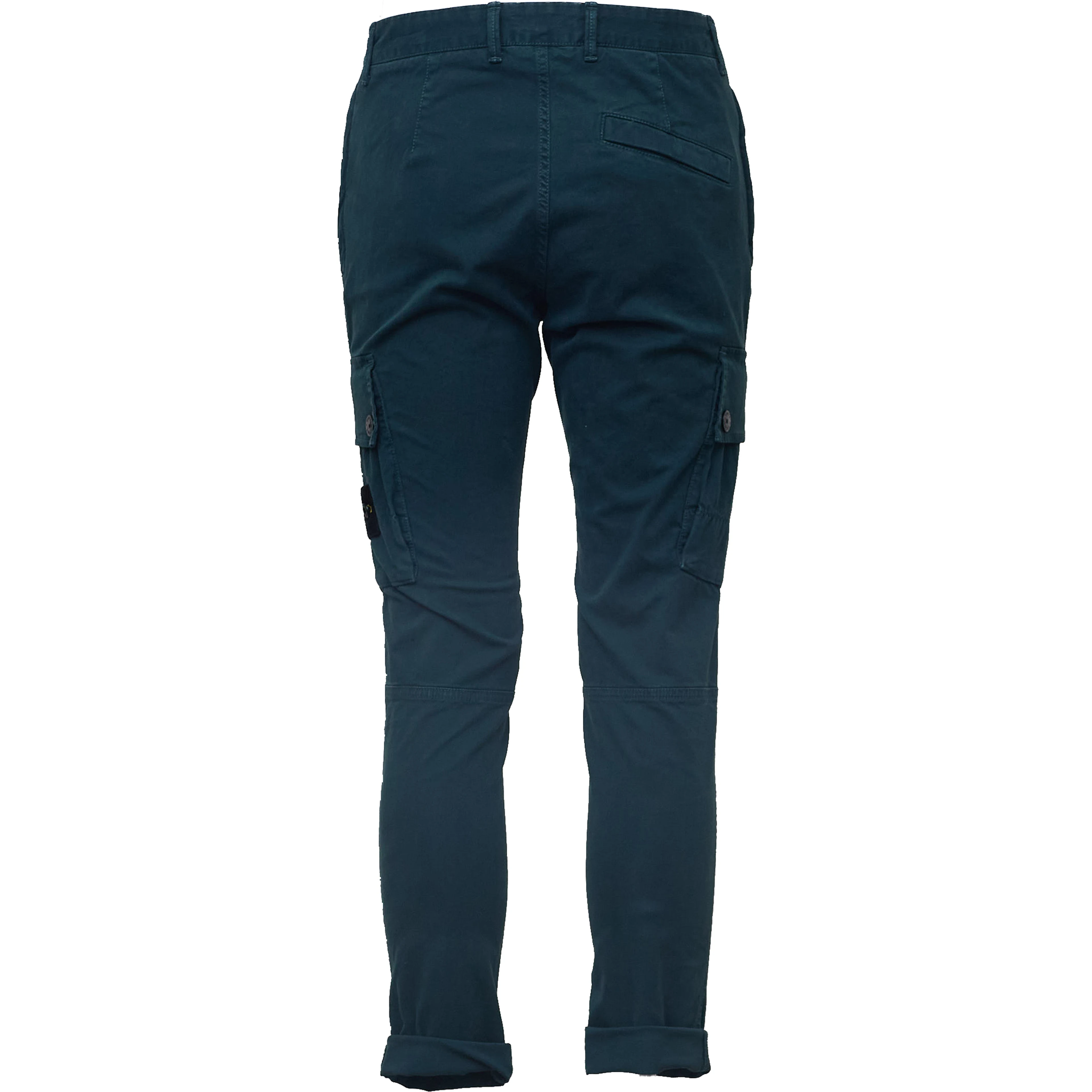 Pantaloni Cargo Stretch Organic Broken Twill Cotton Old Effect