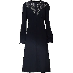 Abito Con Inserto In Pizzo