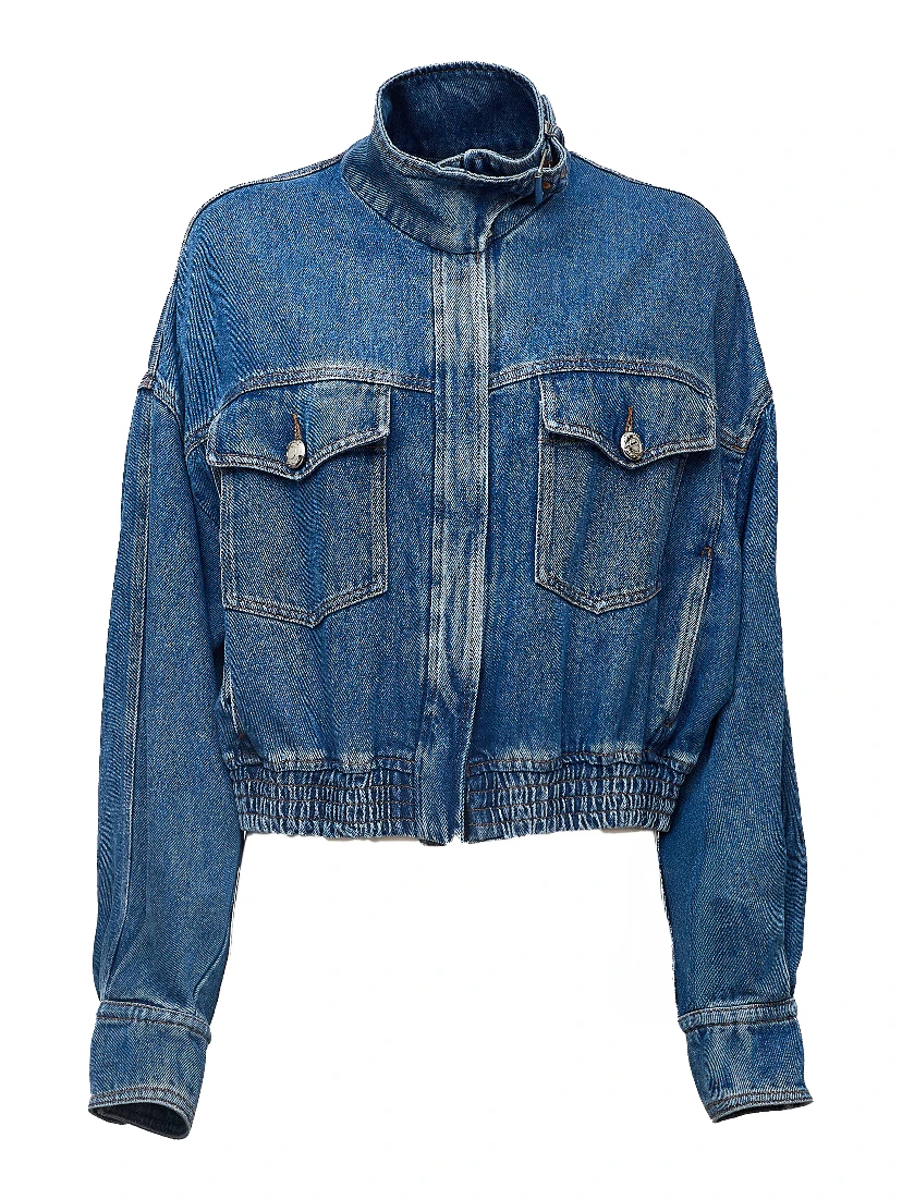 Giacca Bussola In Denim