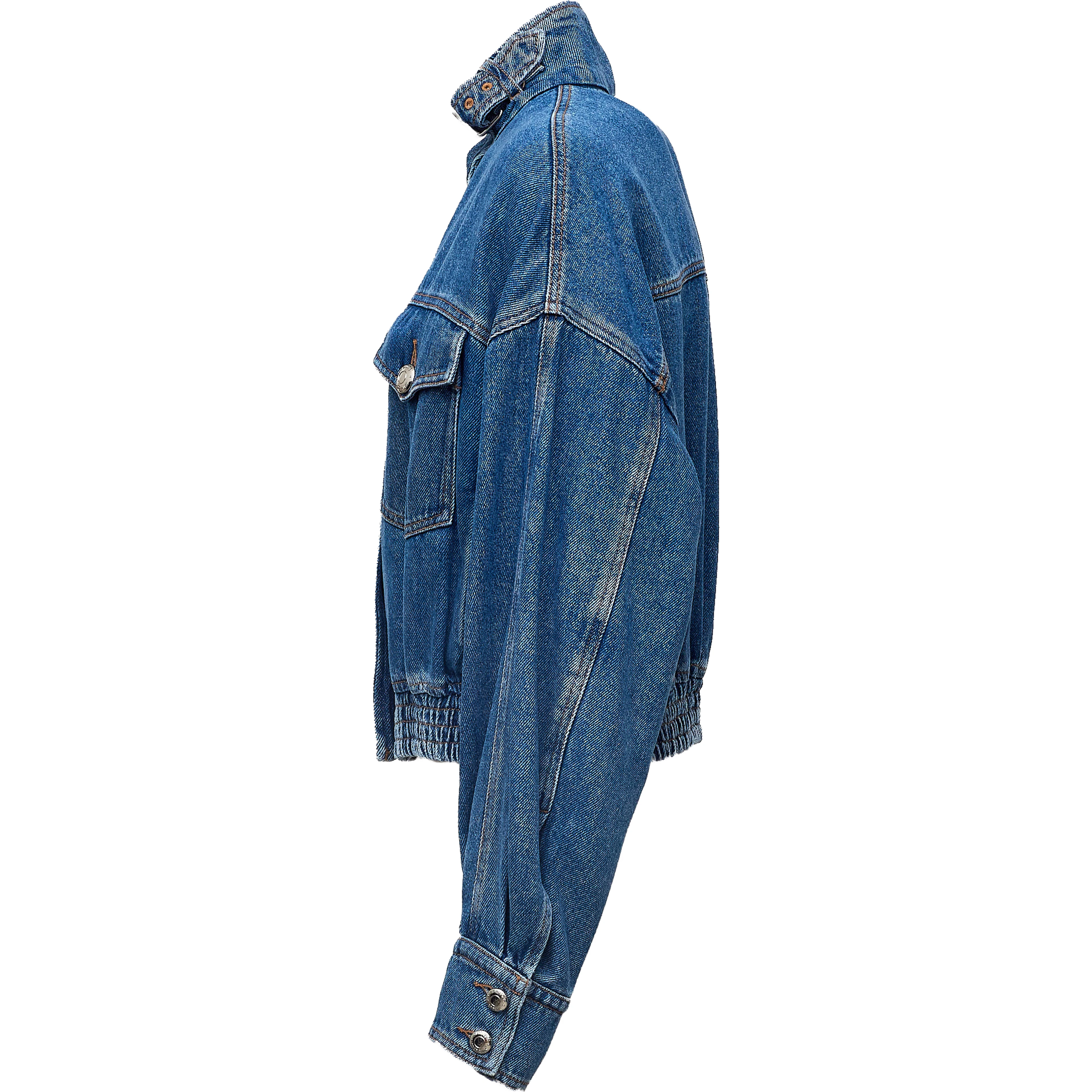 Giacca Bussola In Denim