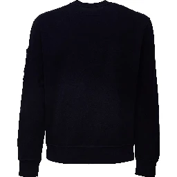 Brushed And Emerized Diagonal Fleece Crewneck Lens Sweatshirt