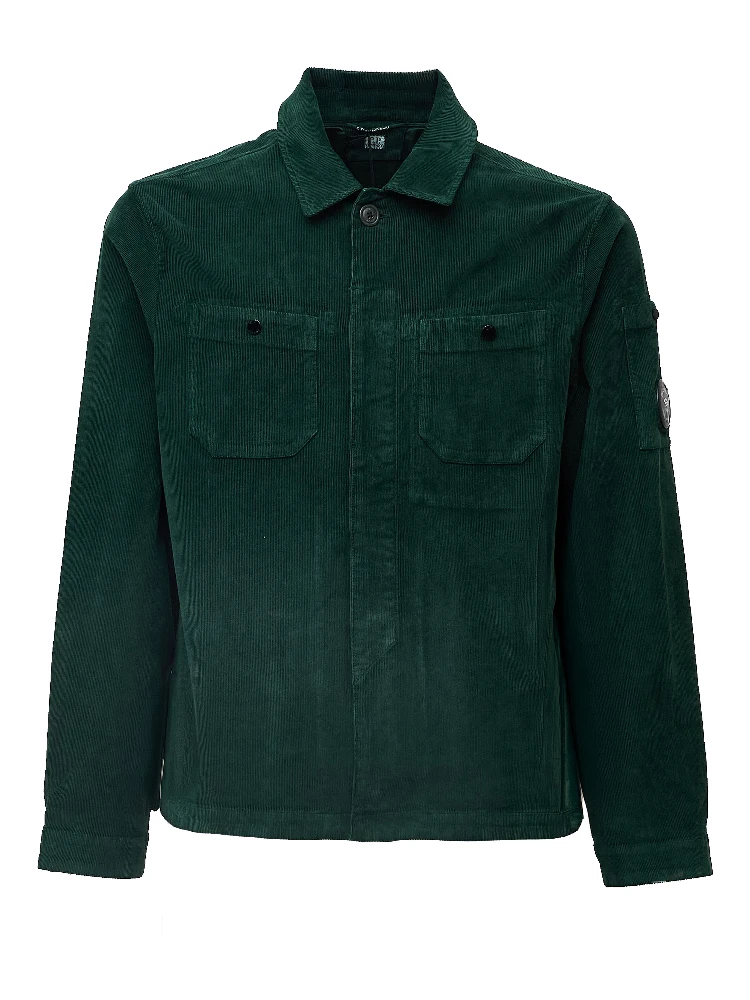 Corduroy Button Lens Overshirt