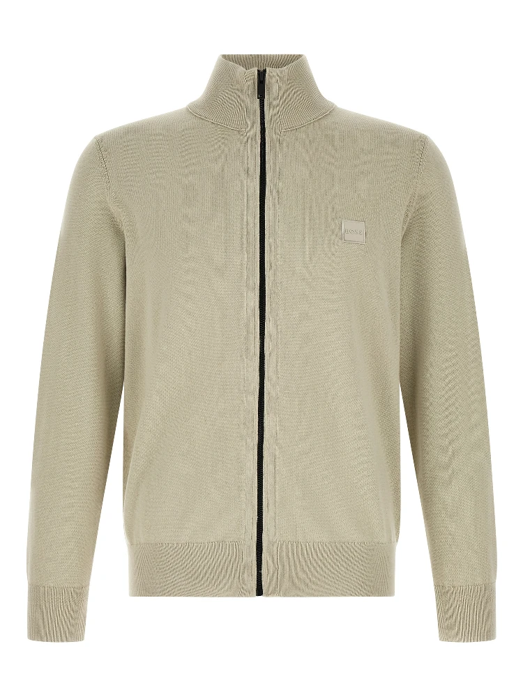Beige Cotton Cardigan
