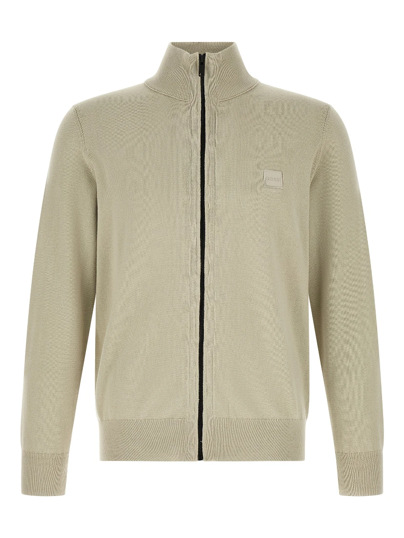 Beige Cotton Cardigan