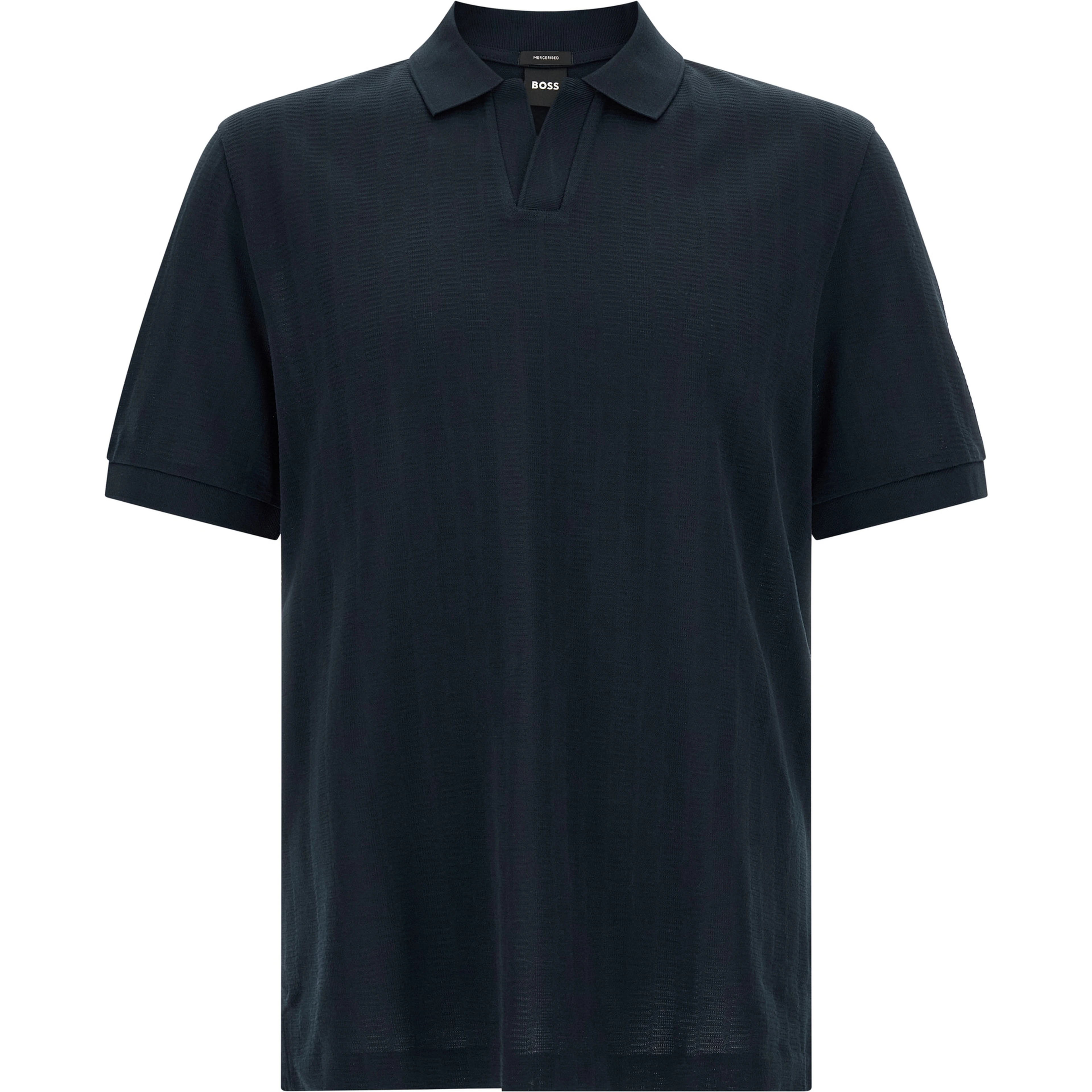 Blue Cotton Polo Shirt