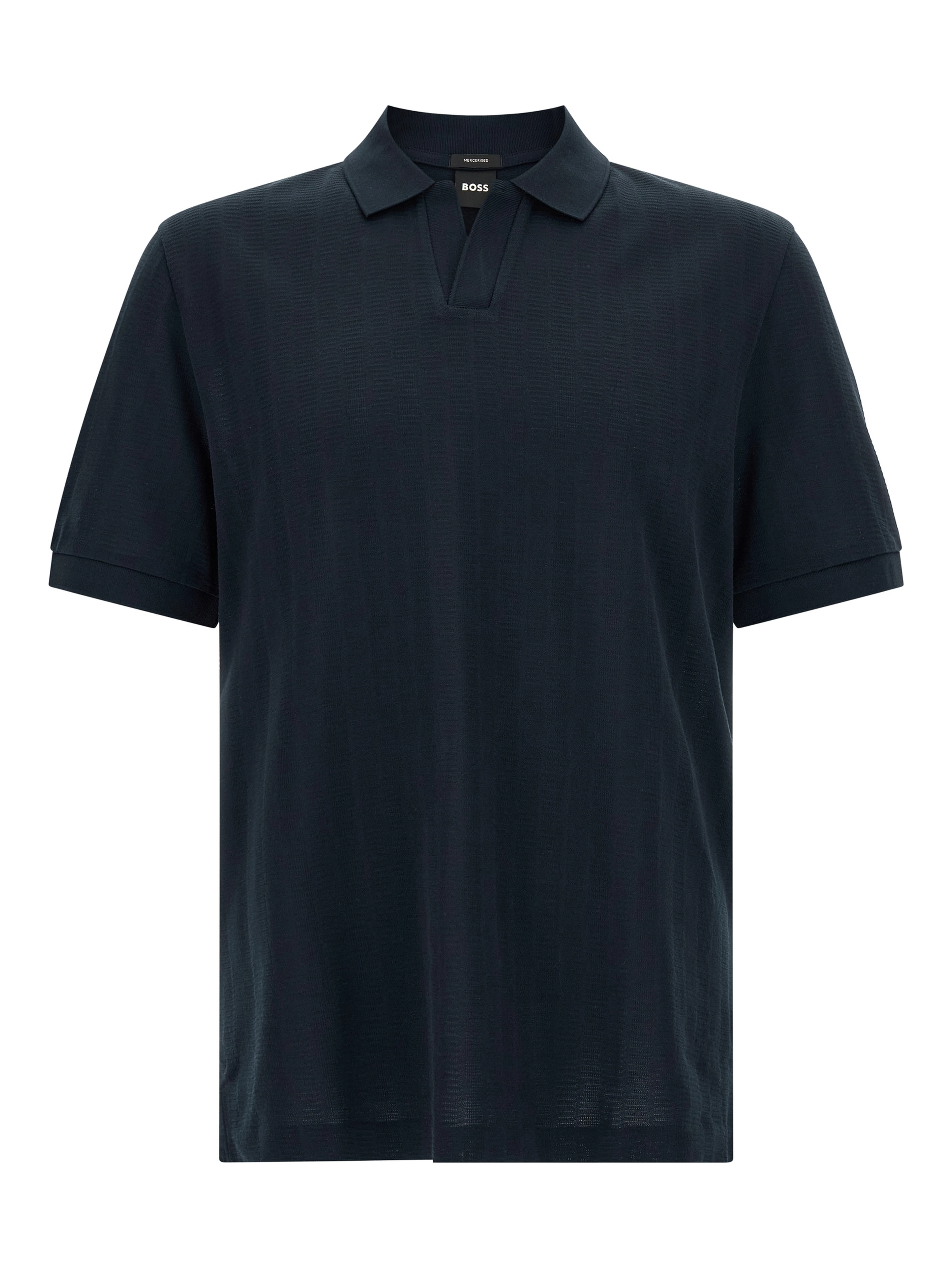 Blue Cotton Polo Shirt