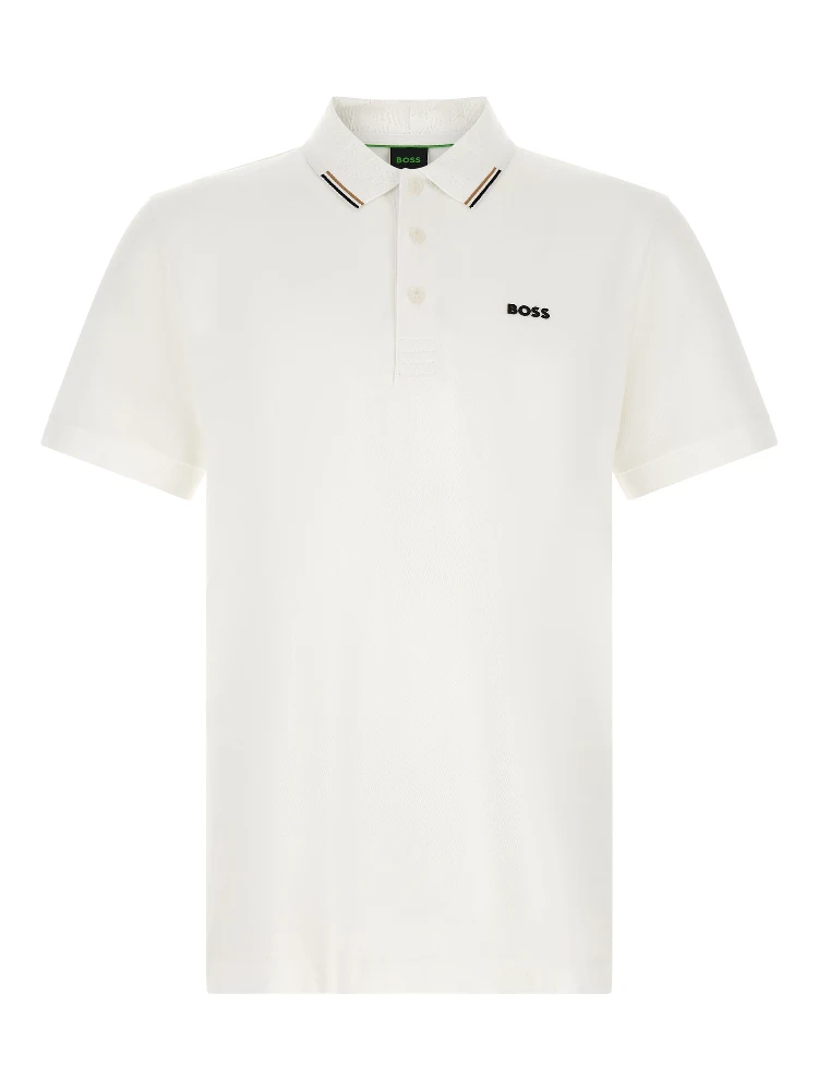 White Cotton Polo Shirt
