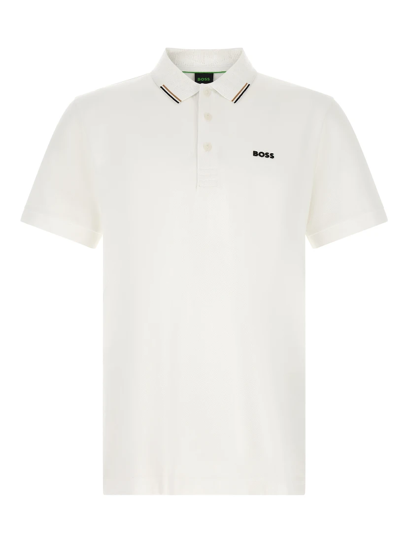 White Cotton Polo Shirt