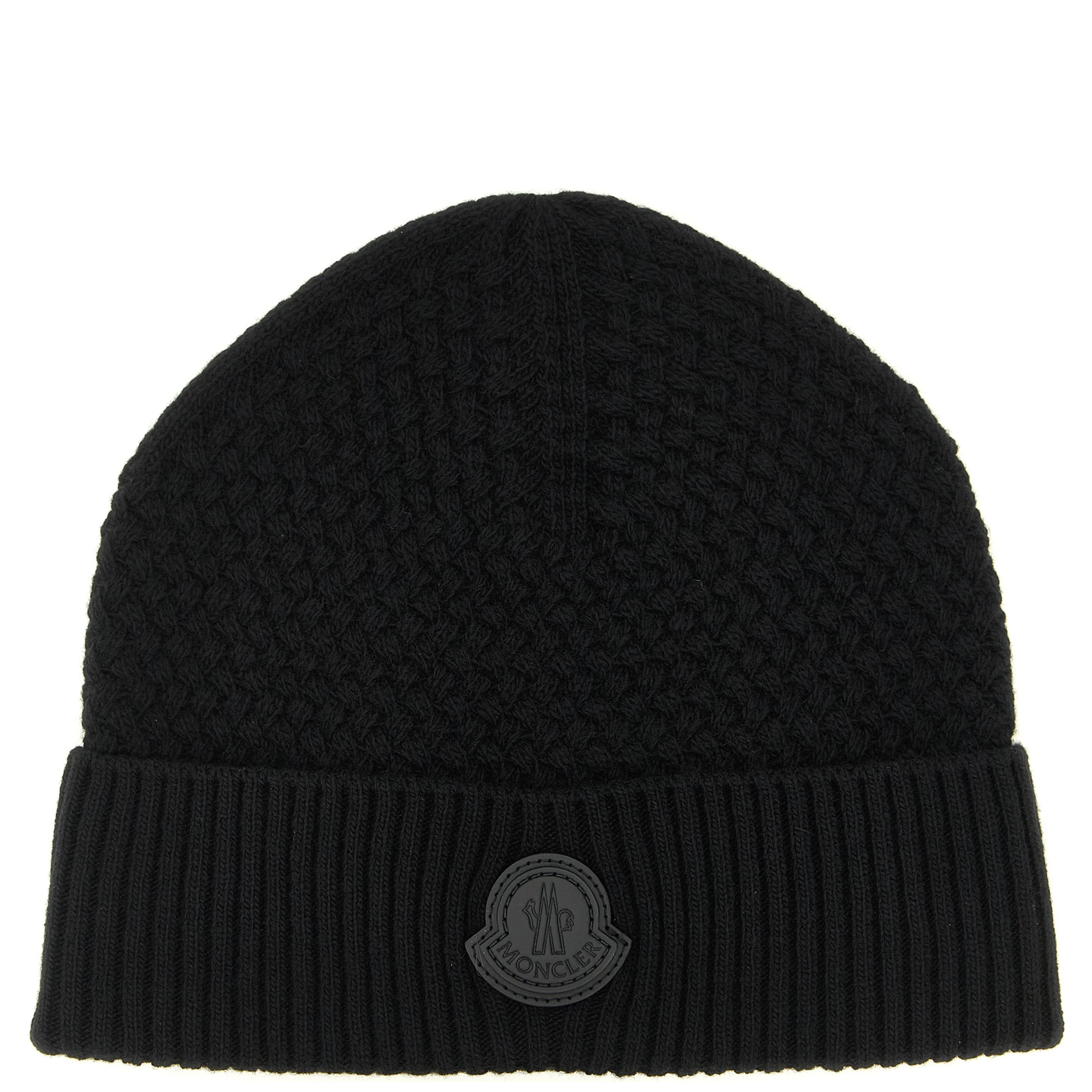 Black Leather Beanie