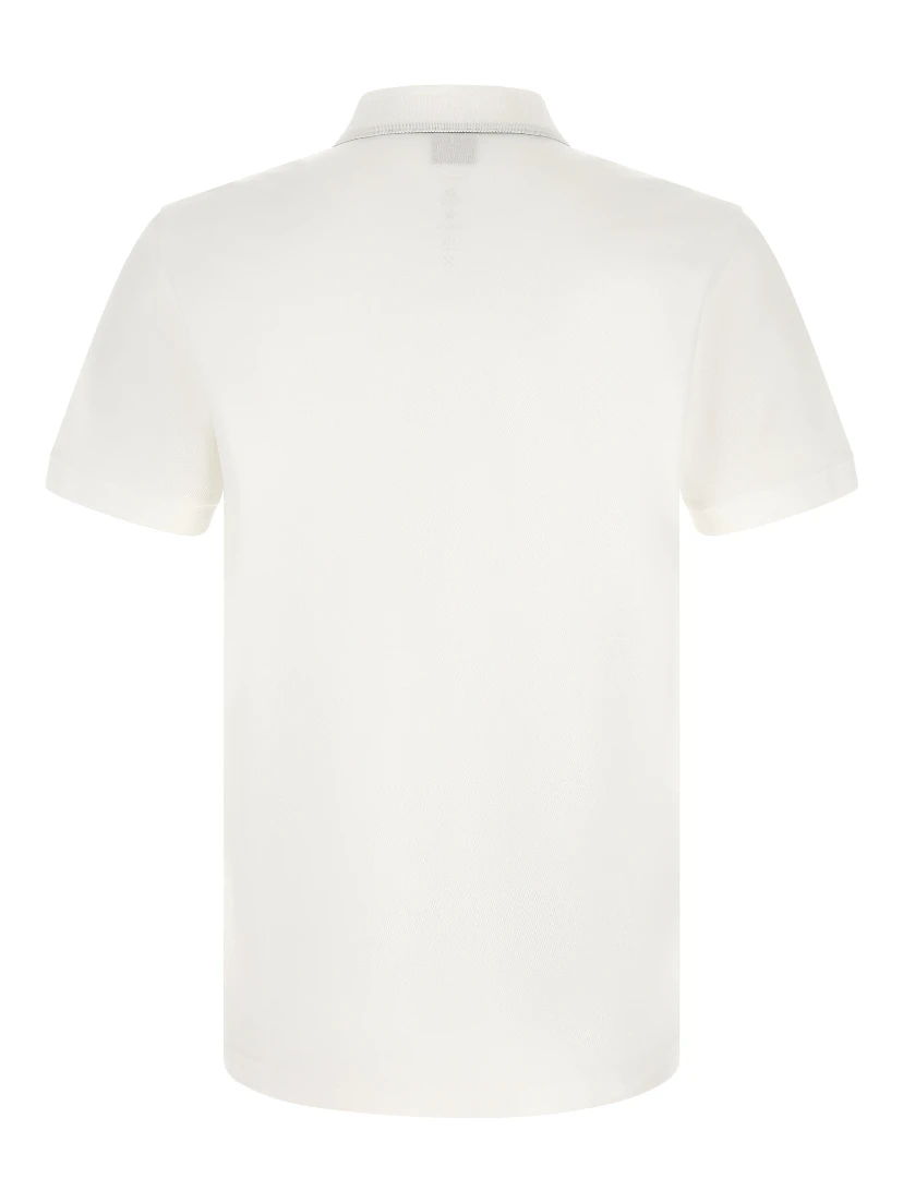 White Cotton Polo Shirt