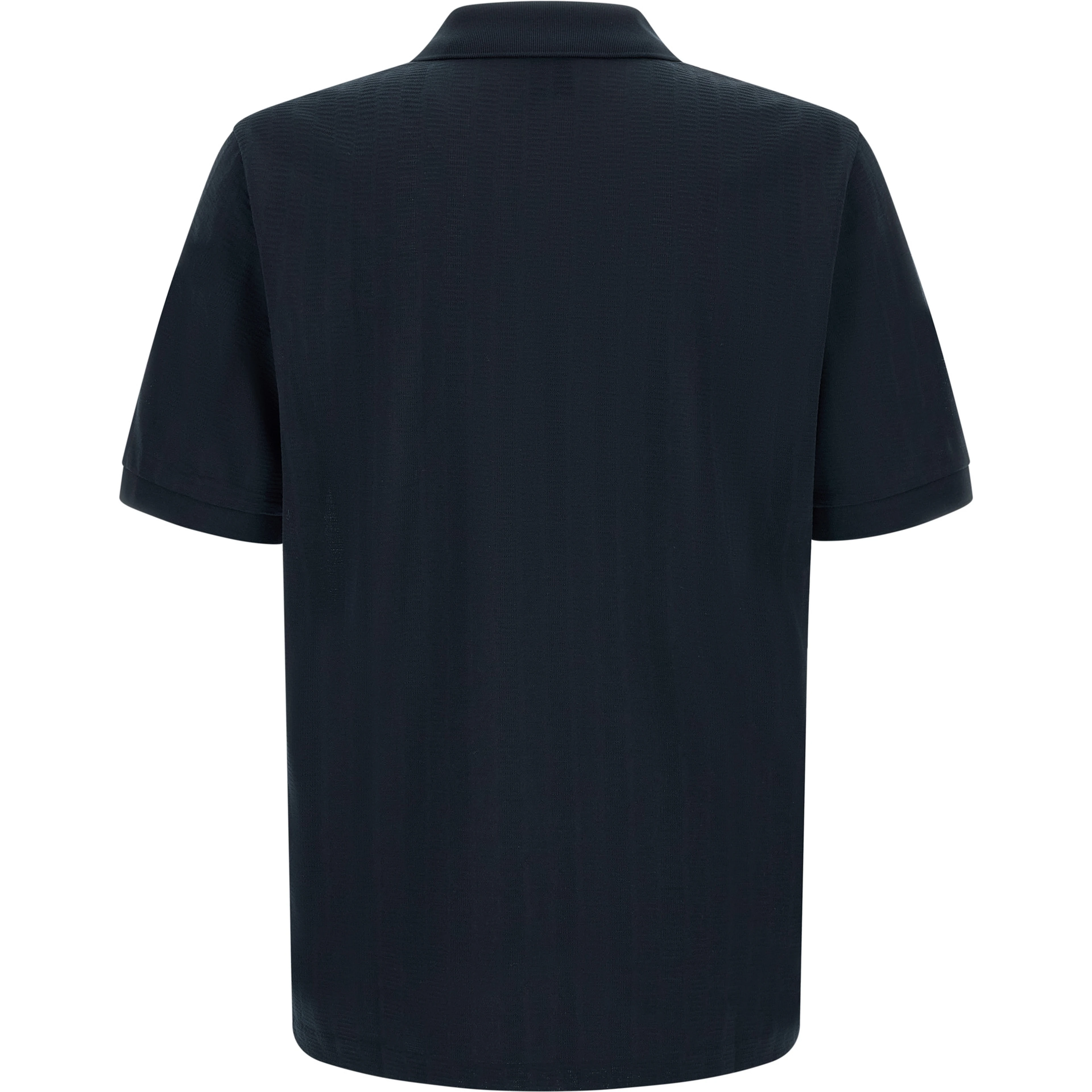 Blue Cotton Polo Shirt