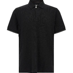 Black Cotton Polo Shirt