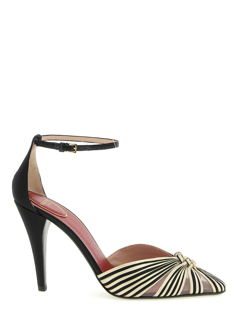 Multicolor Viscose High Heel Pumps
