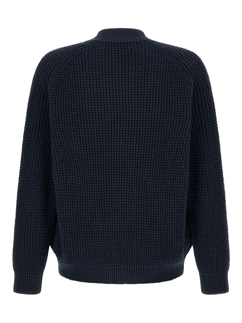 Blue Cotton Cardigan