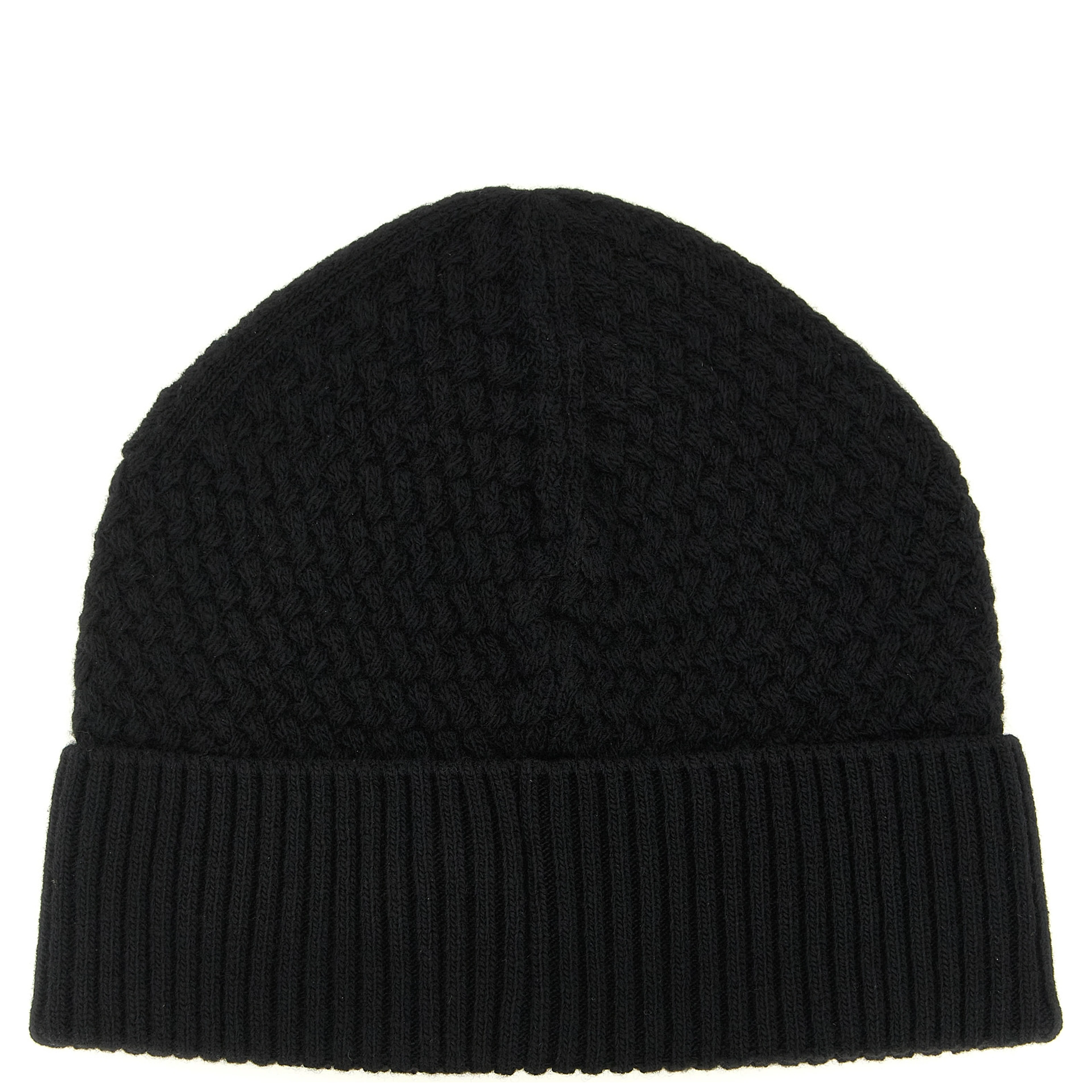 Black Leather Beanie