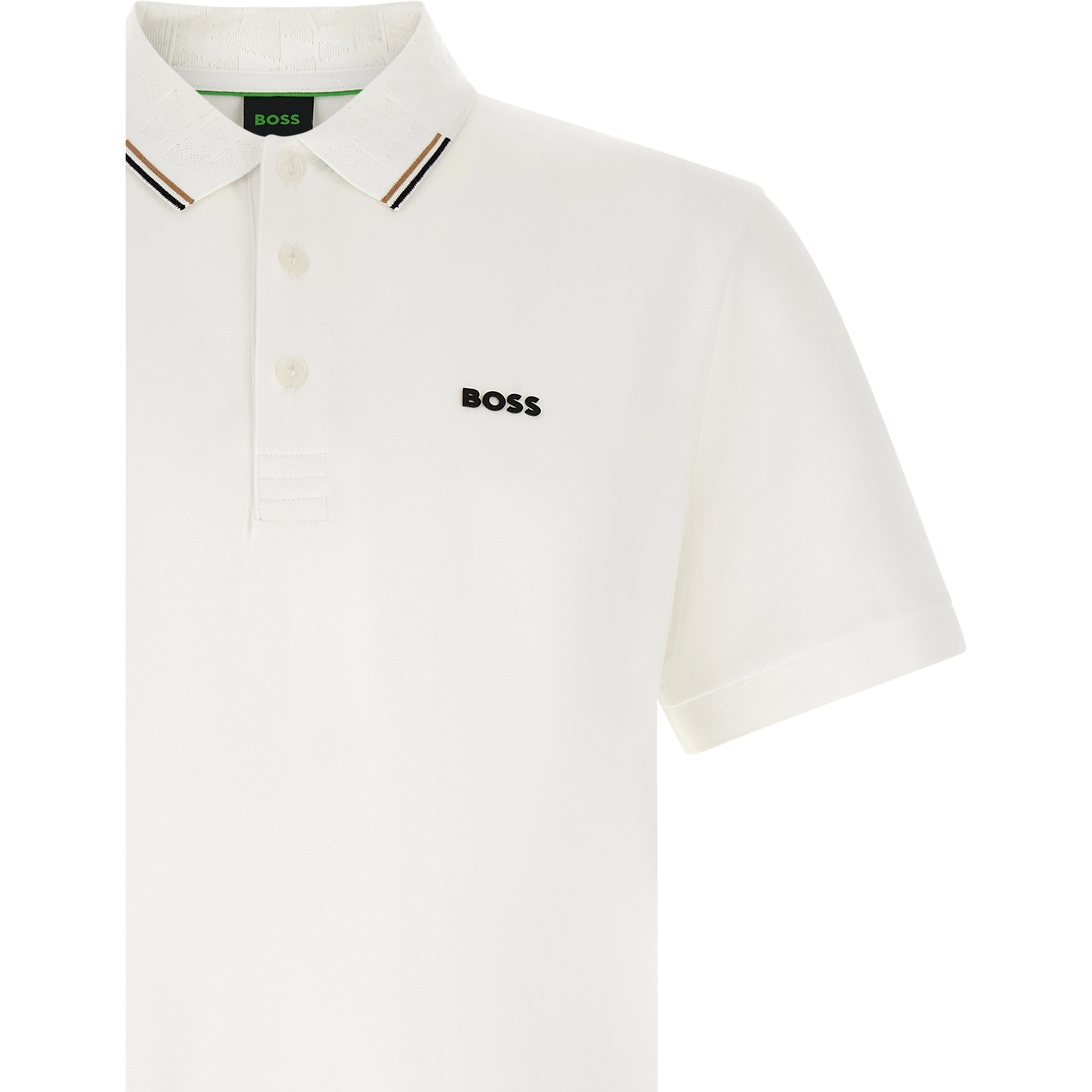 White Cotton Polo Shirt