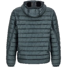 Blue Polyamide Full-Length Jacket