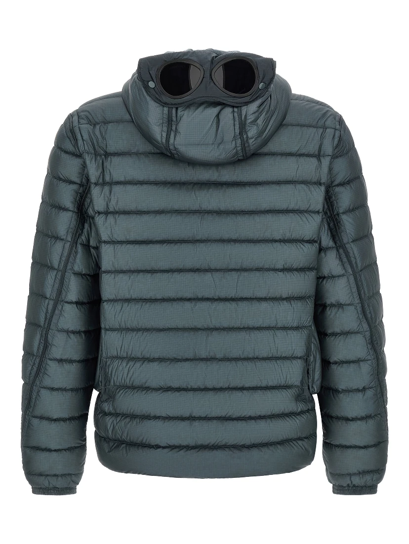 Blue Polyamide Full-Length Jacket