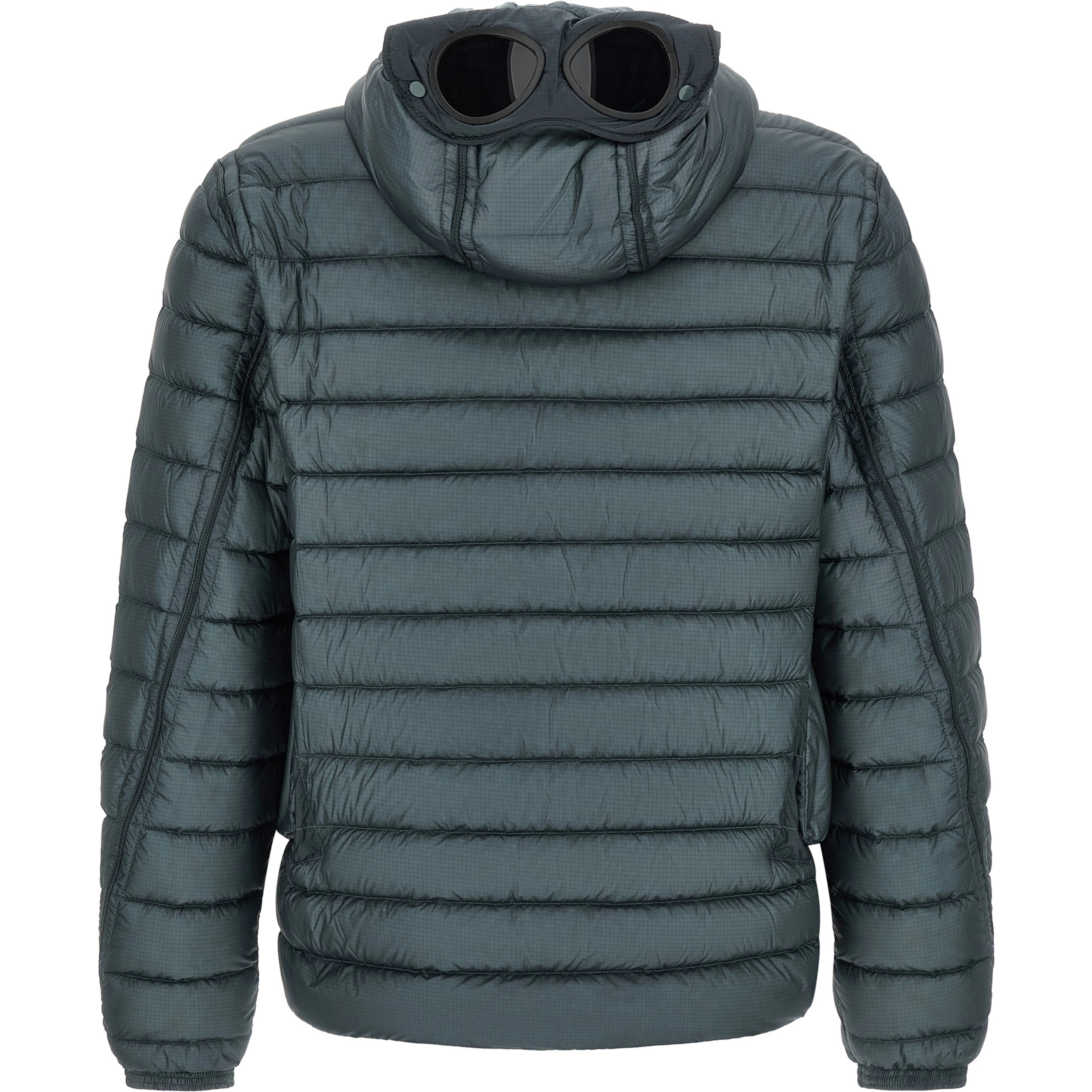 Blue Polyamide Full-Length Jacket