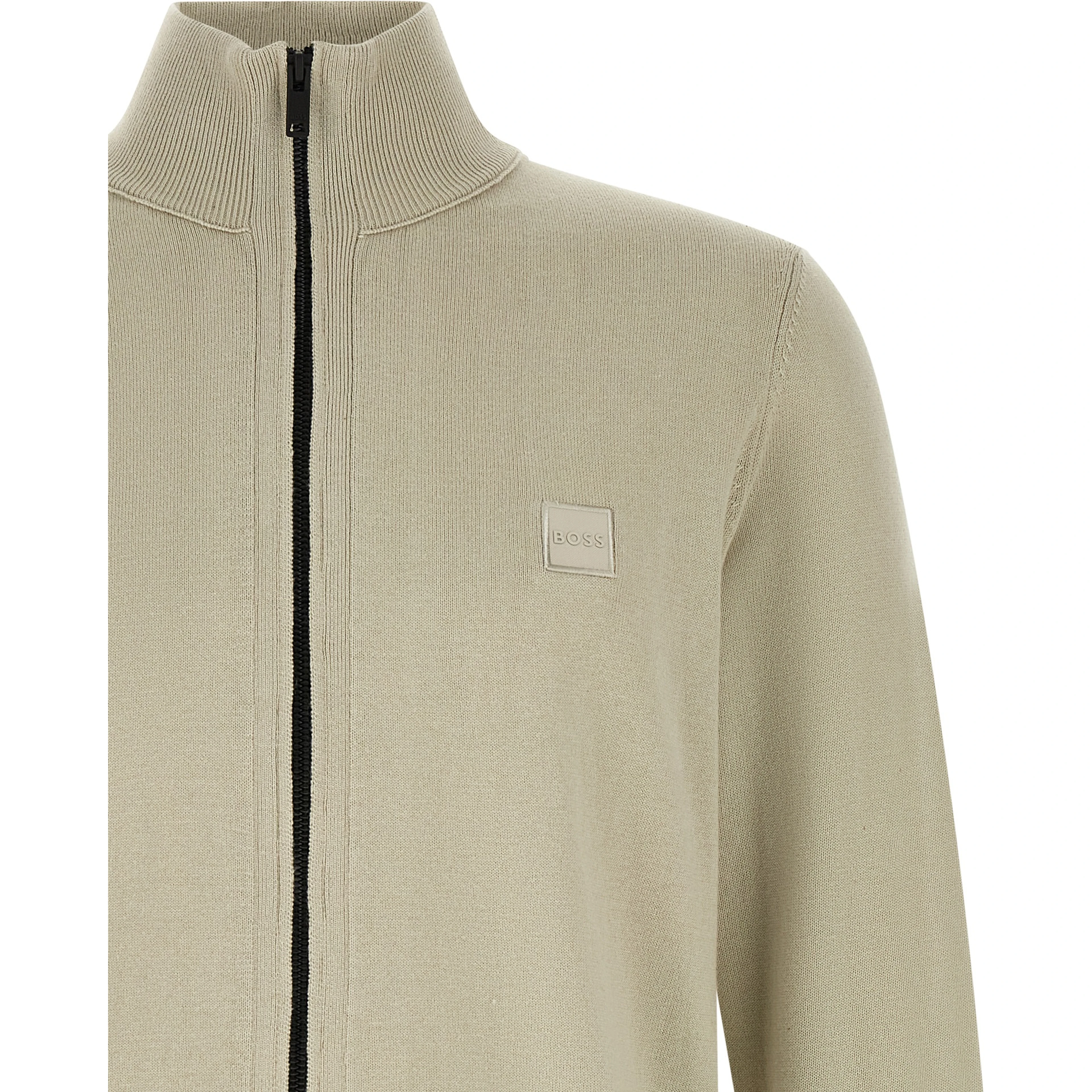 Beige Cotton Cardigan