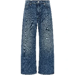 Blue Cotton Relaxed Fit Jeans