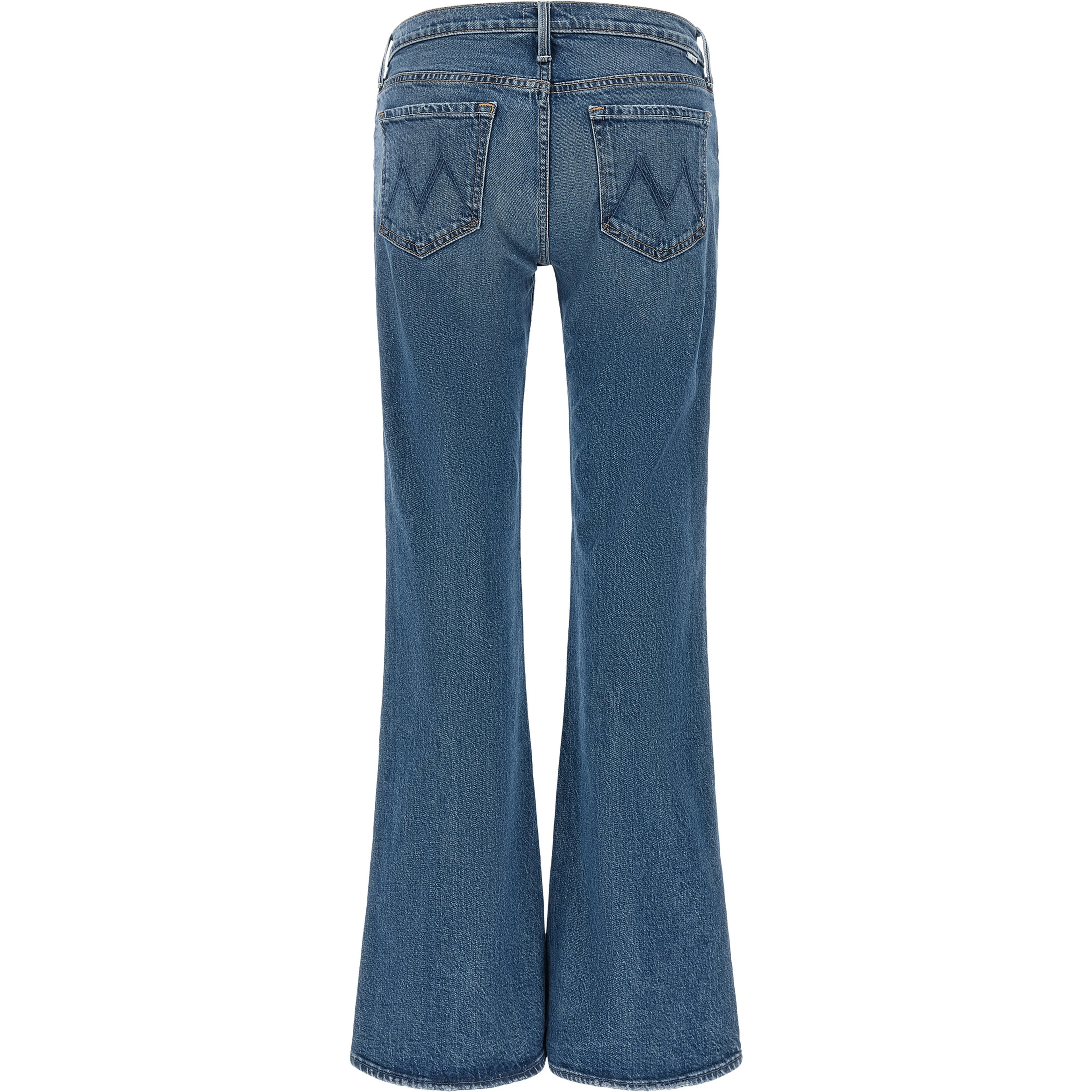Blue Cotton Bootcut Jeans