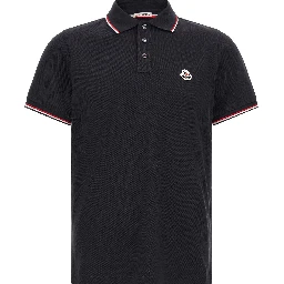 Blue Cotton Polo Shirt
