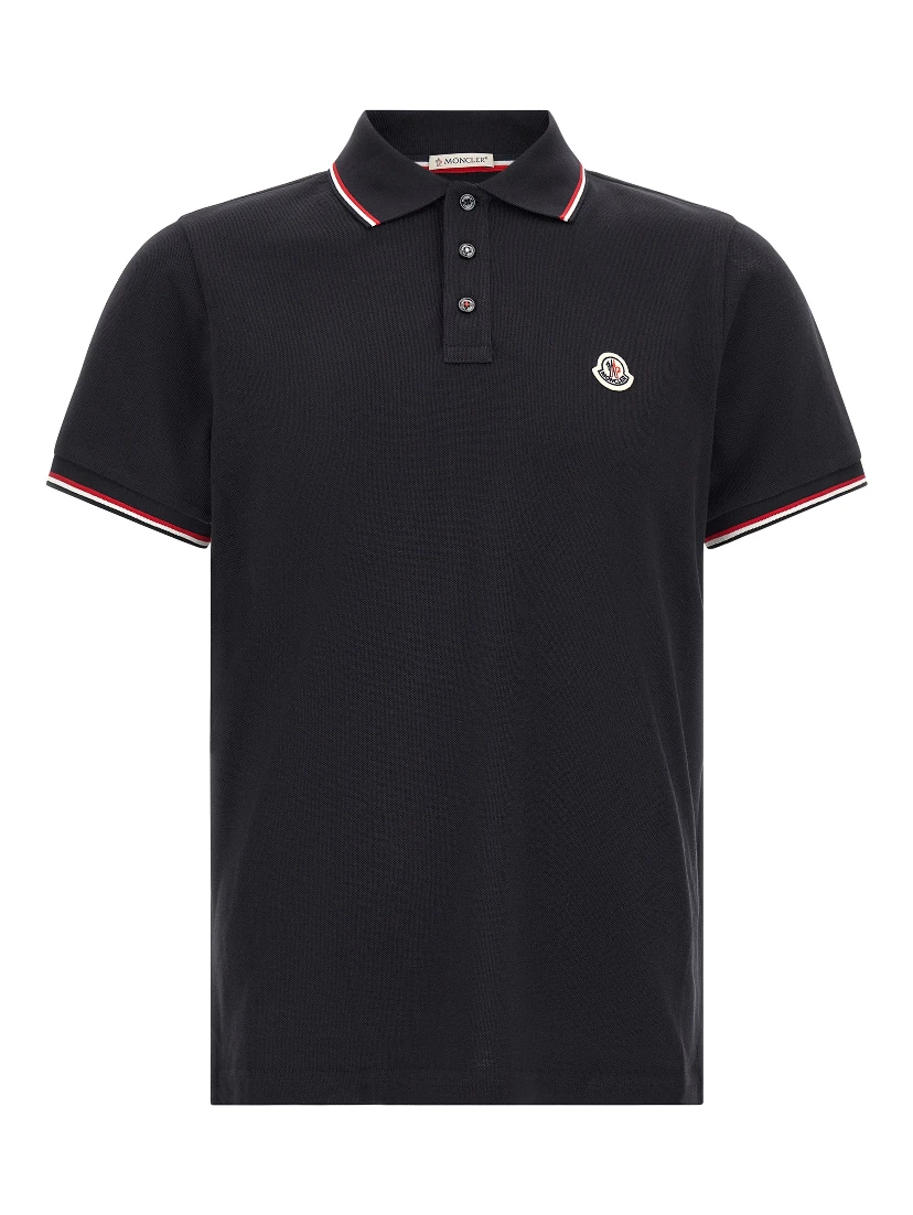 Blue Cotton Polo Shirt