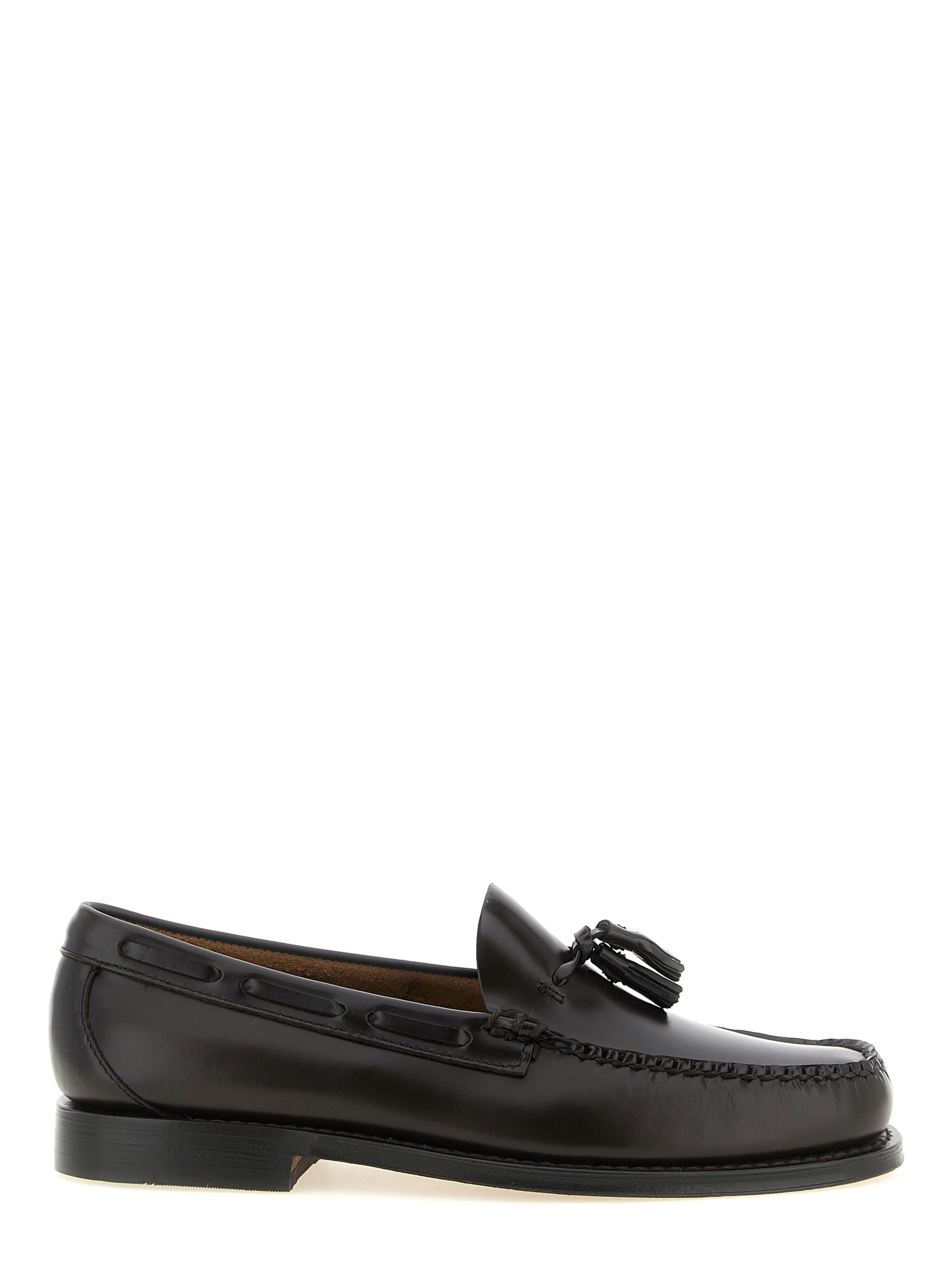 Brown Cowhide Slip-On Loafers