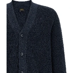 Blue Cotton Cardigan