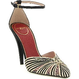Multicolor Viscose High Heel Pumps
