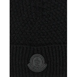 Black Leather Beanie